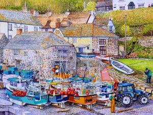 Cadgwith Cove Cornwall Watercolour Painting