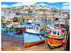 Signed Open Edition Print Of Mevagissey Harbour