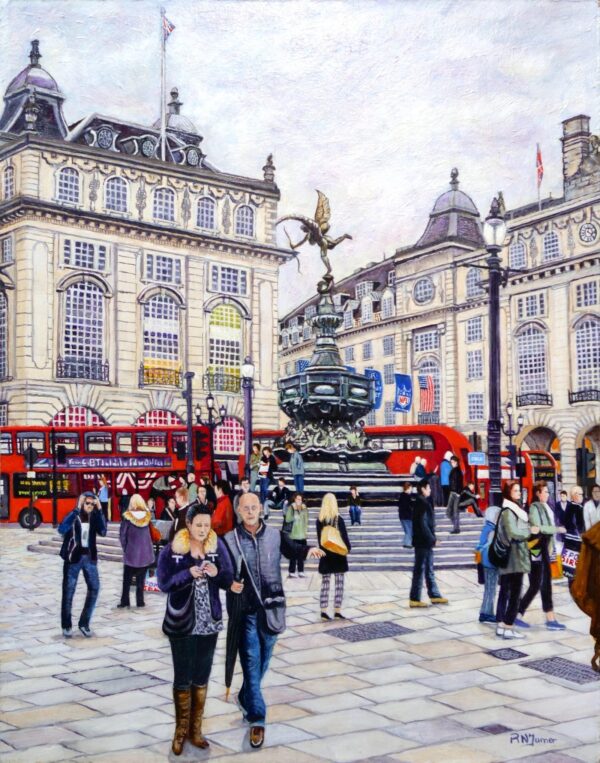 Piccadilly Circus, Eros and the NFL. By Roger Turner