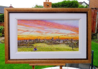 Primrose Hill Watercolour Painting by Roger Turner. Commissioned Art