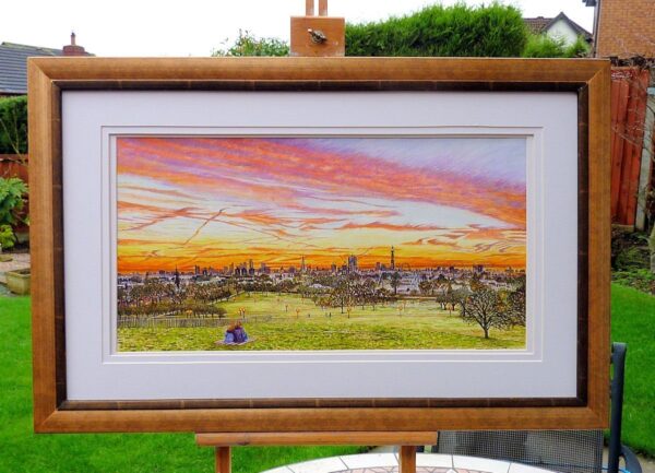 Primrose Hill Watercolour Painting by Roger Turner. Commissioned Art