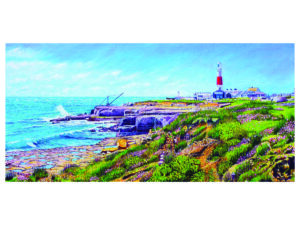 In House Signed Print Of Portland Bill Lighthouse In April