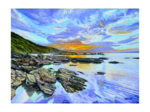 In House Signed Print Of Millendreath Beach Cornwall