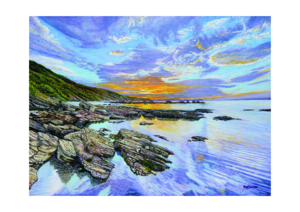 In House Signed Print Of Millendreath Beach Cornwall